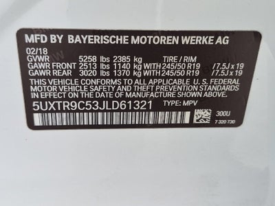 2018 BMW X3 xDrive30i
