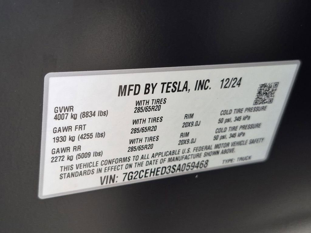 2025 Tesla Cybertruck Base