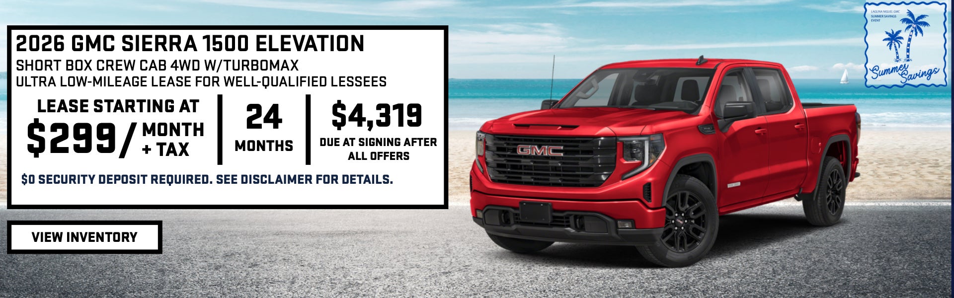 Sierra Lease Special
