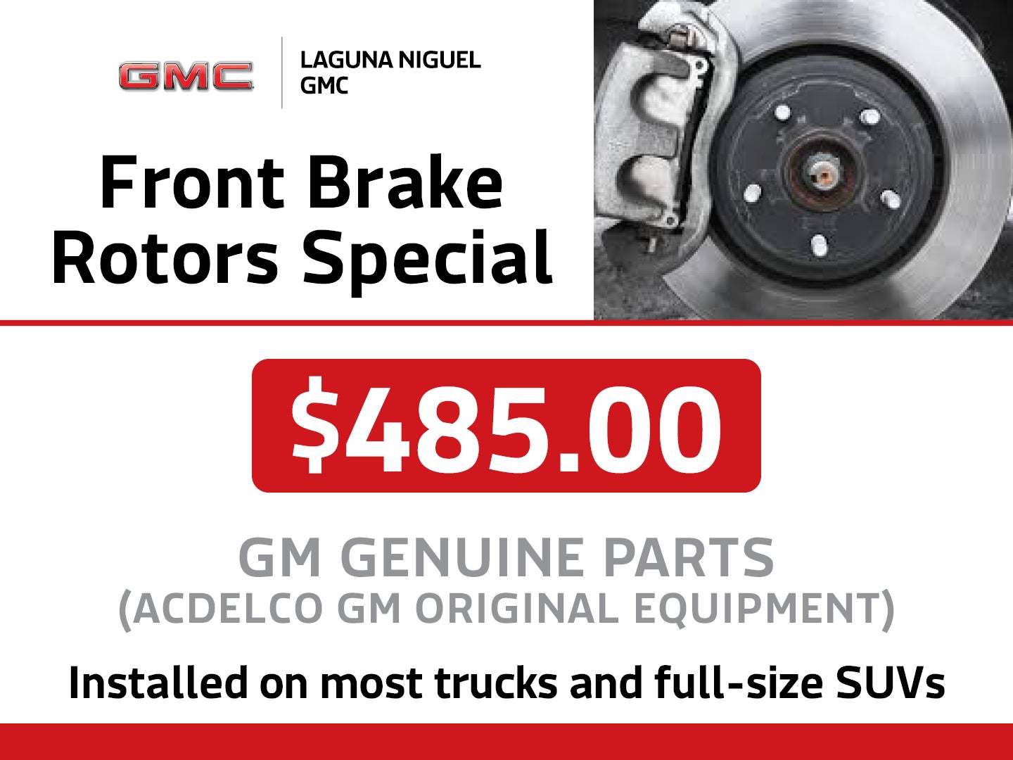 FRONT BRAKE ROTOR SPECIAL